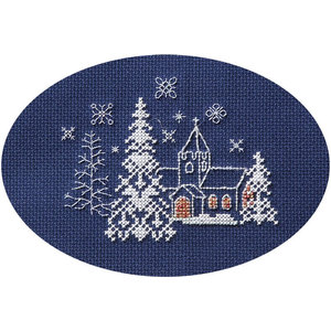 Bothy Threads Borduurpakket Christmas Card - Let it Snow - Derwentwater Designs