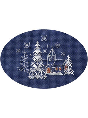 Bothy Threads Borduurpakket Christmas Card - Let it Snow - Derwentwater Designs
