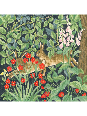 Bothy Threads Borduurpakket Henry Dearle - Greenery Hares - Bothy Threads Bothy Threads Borduurpakket Henry Dearle - Greenery Hares - Bothy Threads