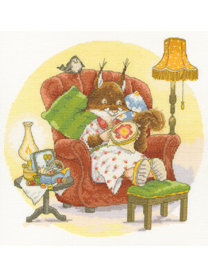 Bothy Threads Borduurpakket Simon Taylor-Kielty - And Relax… - Bothy Threads Bothy Threads Borduurpakket Simon Taylor-Kielty - And Relax… - Bothy Threads