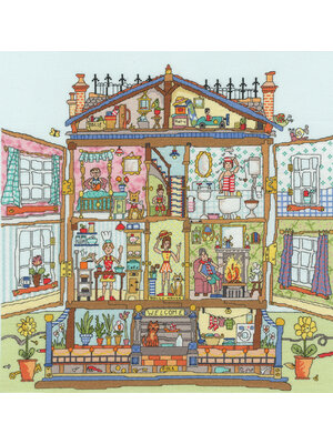 Bothy Threads Borduurpakket Amanda Loverseed - Cut Thru' Dolls House - Bothy Threads Bothy Threads Borduurpakket Amanda Loverseed - Cut Thru' Dolls House - Bothy Threads