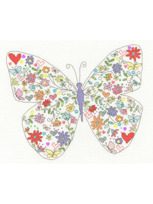 Bothy Threads Borduurpakket Kim Anderson - Lovely Butterfly - Bothy Threads Bothy Threads Borduurpakket Kim Anderson - Lovely Butterfly - Bothy Threads