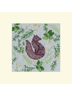 Bothy Threads Borduurpakket Jade Mosinski Christmas Cards - Scandi Fox - Bothy Threads