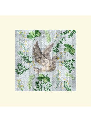 Bothy Threads Borduurpakket Jade Mosinski Christmas Cards - Scandi Dove - Bothy Threads