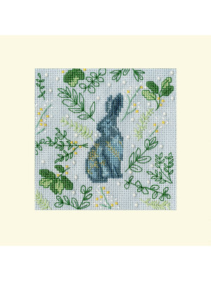 Bothy Threads Borduurpakket Jade Mosinski Christmas Cards - Scandi Hare - Bothy Threads
