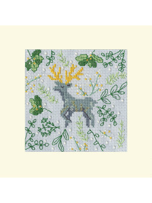 Bothy Threads Borduurpakket Jade Mosinski Christmas Cards - Scandi Deer - Bothy Threads