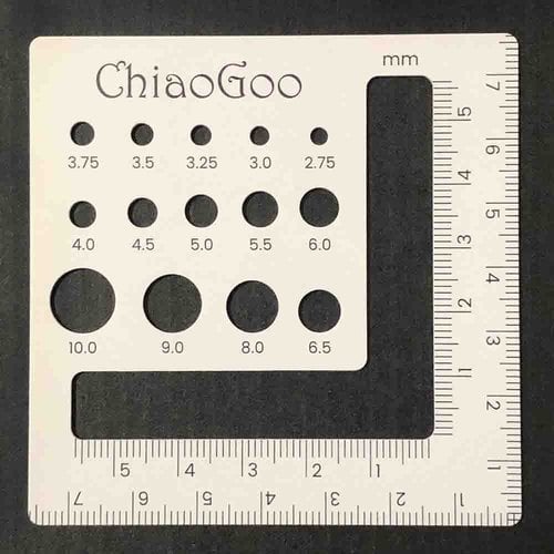 ChiaoGoo ChiaoGoo Naaldenmeter Kunststof - 7,5 x 7,5 cm