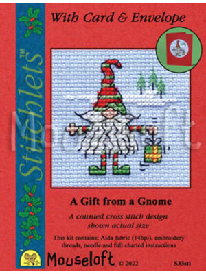 Mouseloft Borduurpakket A Gift from a Gnome - Mouseloft