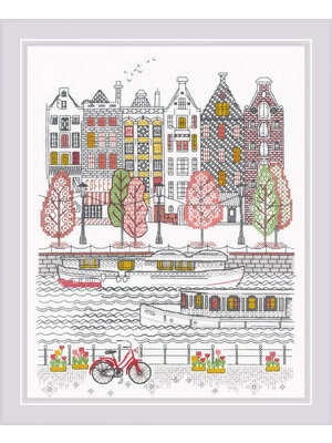 RIOLISf Borduurpakket City on Water - RIOLIS RIOLISf Borduurpakket City on Water - RIOLIS