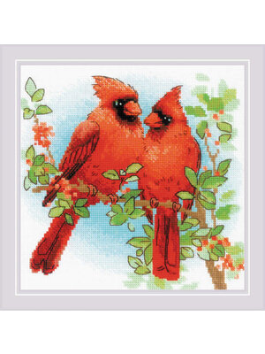 RIOLIS Borduurpakket Red Cardinals - RIOLIS