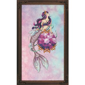 Borduurpatroon Mermaid Treasures Amethyst - Bella Filipina Designs