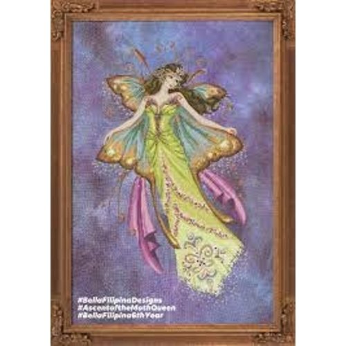 Bella Filipina Designs Borduurpatroon Ascent of the Moth Queen - Bella Filipina Designs