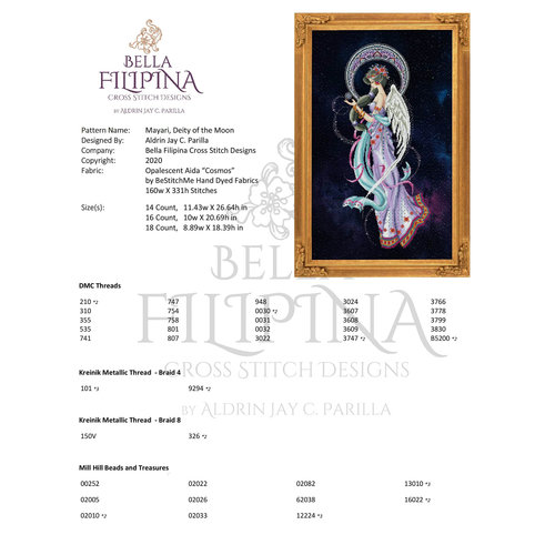 Bella Filipina Designs Speciale Materialen Mayari, Deity of the Moon - Bella Filipina Designs