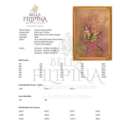 Bella Filipina Designs Speciale Materialen Autumn Equinox Pixie - Bella Filipina Designs