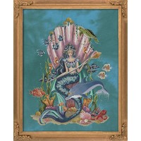 Borduurpatroon Amphitrite queen goddess of the sea - Bella Filipina Designs