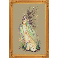 Borduurpatroon Gaia, the Earth Goddess - Bella Filipina Designs