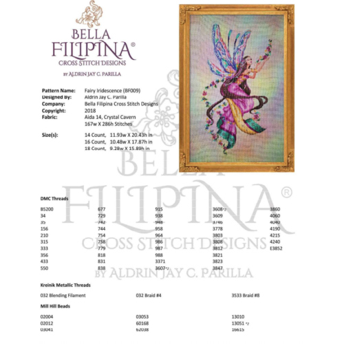 Bella Filipina Designs Speciale Materialen Fairy Iridescence - Bella Filipina Designs