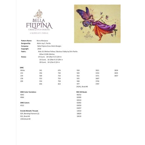 Bella Filipina Designs Speciale Materialen Reina Mariposa - Bella Filipina Designs