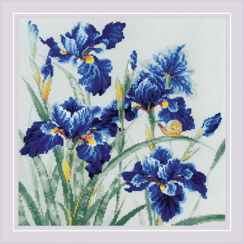 RIOLIS Borduurpakket Blue Irises - RIOLIS