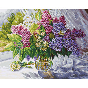 Luca-S Borduurpakket Lilac Bouquet - Luca-S