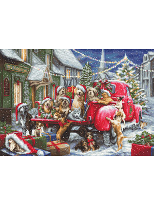 Luca-S Borduurpakket Puppies Christmas - Luca-S