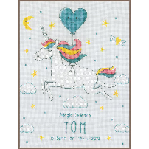 Vervaco Telpakket kit Magic unicorn Vervaco Telpakket kit Magic unicorn