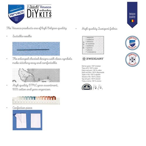 Vervaco Kruidenzakje kit Paasdieren set van 3