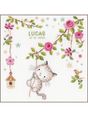 Vervaco Telpakket kit Guitig poesje Vervaco Telpakket kit Guitig poesje