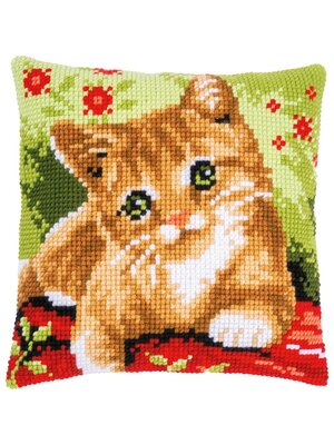 Vervaco Kruissteekkussen kit Lieve poes