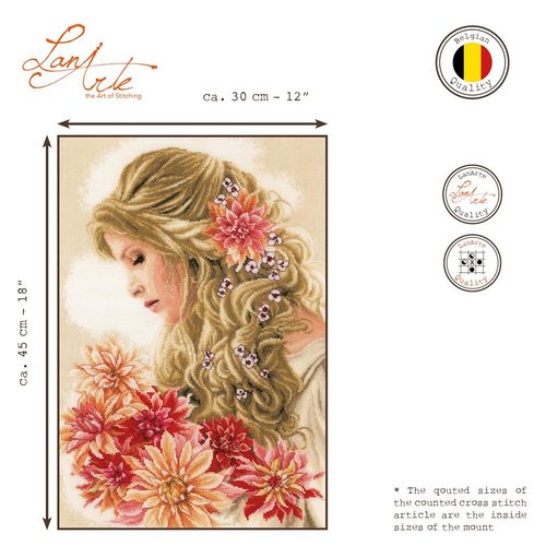 Lanarte Telpakket kit Dame met de Dahlia's