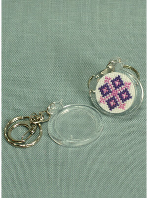 The Stitch Company Sleutelhanger rond Eend