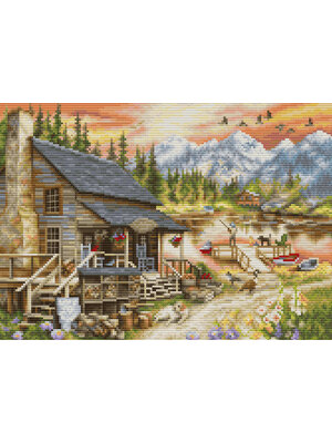 Luca-S Borduurpakket Log Cabin General Store  - Luca-S Luca-S Borduurpakket Log Cabin General Store  - Luca-S