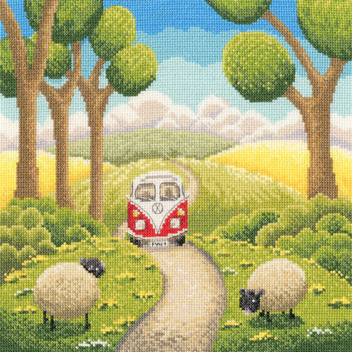 Bothy Threads Borduurpakket Lucy Pittaway - Road Trip - Bothy Threads Bothy Threads Borduurpakket Lucy Pittaway - Road Trip - Bothy Threads