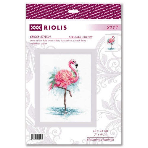 RIOLIS Borduurpakket Blooming Flamingo - RIOLIS