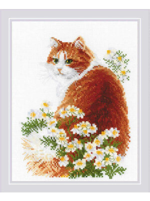RIOLISf Borduurpakket Ginger Meow - RIOLIS RIOLISf Borduurpakket Ginger Meow - RIOLIS