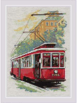 RIOLIS Borduurpakket Old Tram - RIOLIS