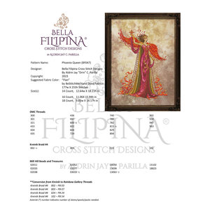 Speciale Materialen Phoenix Queen - Bella Filipina Designs