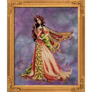 Borduurpatroon Queen Flower Fairy - Bella Filipina Designs