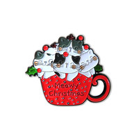 Needle Minder Meowy Christmas - Leti Stitch