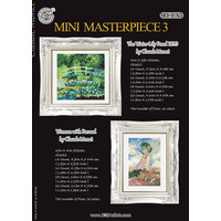 Borduurpatroon Mini Masterpiece 3 - Monet - Soda Stitch