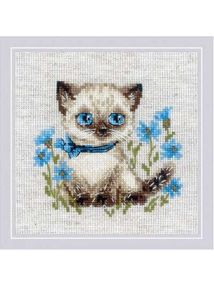 RIOLIS Borduurpakket Siamese Kitten - RIOLIS