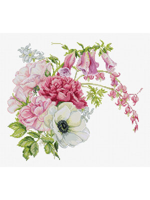 Luca-S Borduurpakket Spring Bouquet  - Luca-S Luca-S Borduurpakket Spring Bouquet  - Luca-S