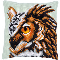 Kruissteekkussen kit Uil
