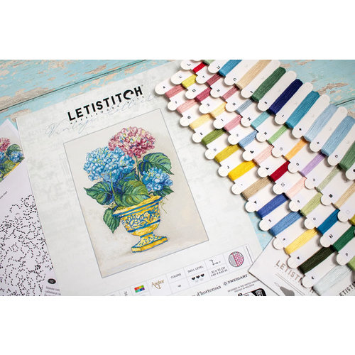 Leti Stitch Borduurpakket Hydrangea Blooms - Leti Stitch