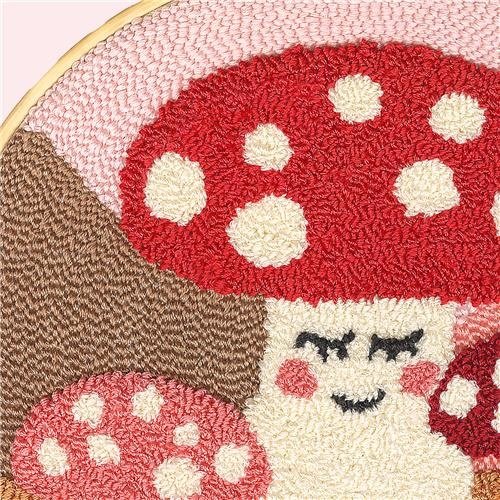 Restyle Borduurpakket Punch Needle - Paddestoelen