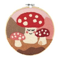 Borduurpakket Punch Needle - Paddestoelen