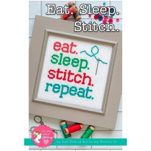 It's Sew Emma Borduurpatroon Eat. Sleep. Stitch.