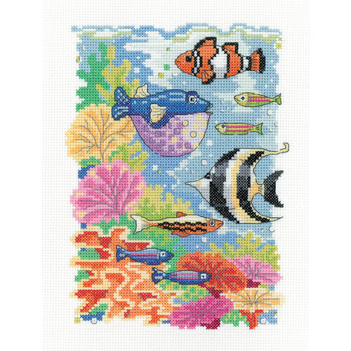 Heritage Crafts Borduurpakket Tropical Fish - Heritage Crafts Heritage Crafts Borduurpakket Tropical Fish - Heritage Crafts