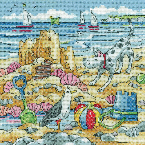 Heritage Crafts Borduurpakket Sandcastle - Heritage Crafts Heritage Crafts Borduurpakket Sandcastle - Heritage Crafts