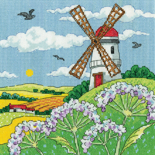 Heritage Crafts Borduurpakket Windmill Landscape - Heritage Crafts Heritage Crafts Borduurpakket Windmill Landscape - Heritage Crafts